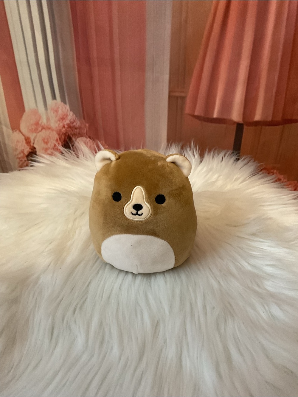 Squishmallows Brown Bear Plush Accent Pillow